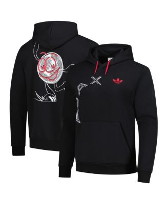 adidas - Men's Black Ajax Culturewear Graphic Pullover Hoodie