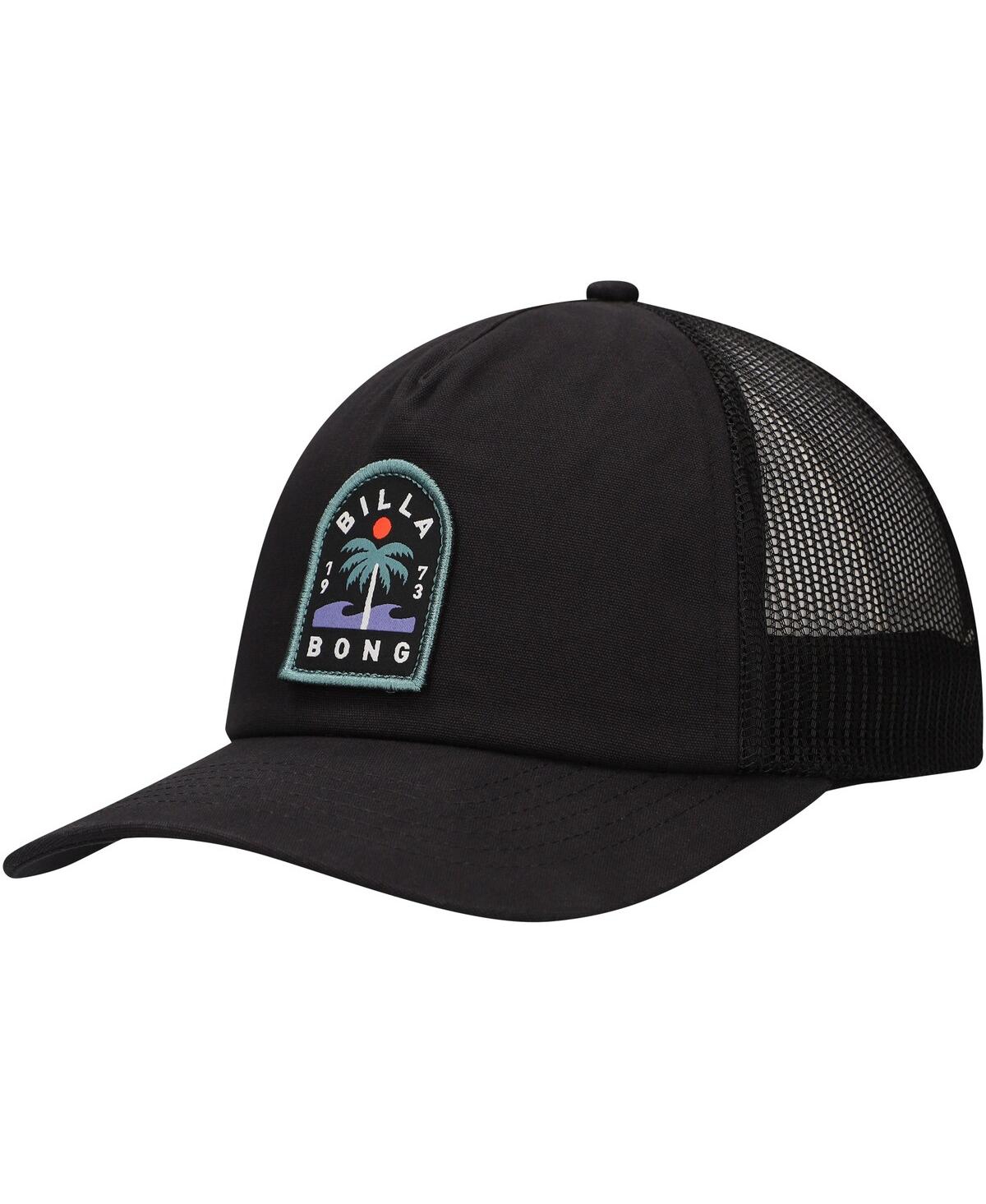 Men's Black Lounge Unstructured Trucker Adjustable Hat - Black