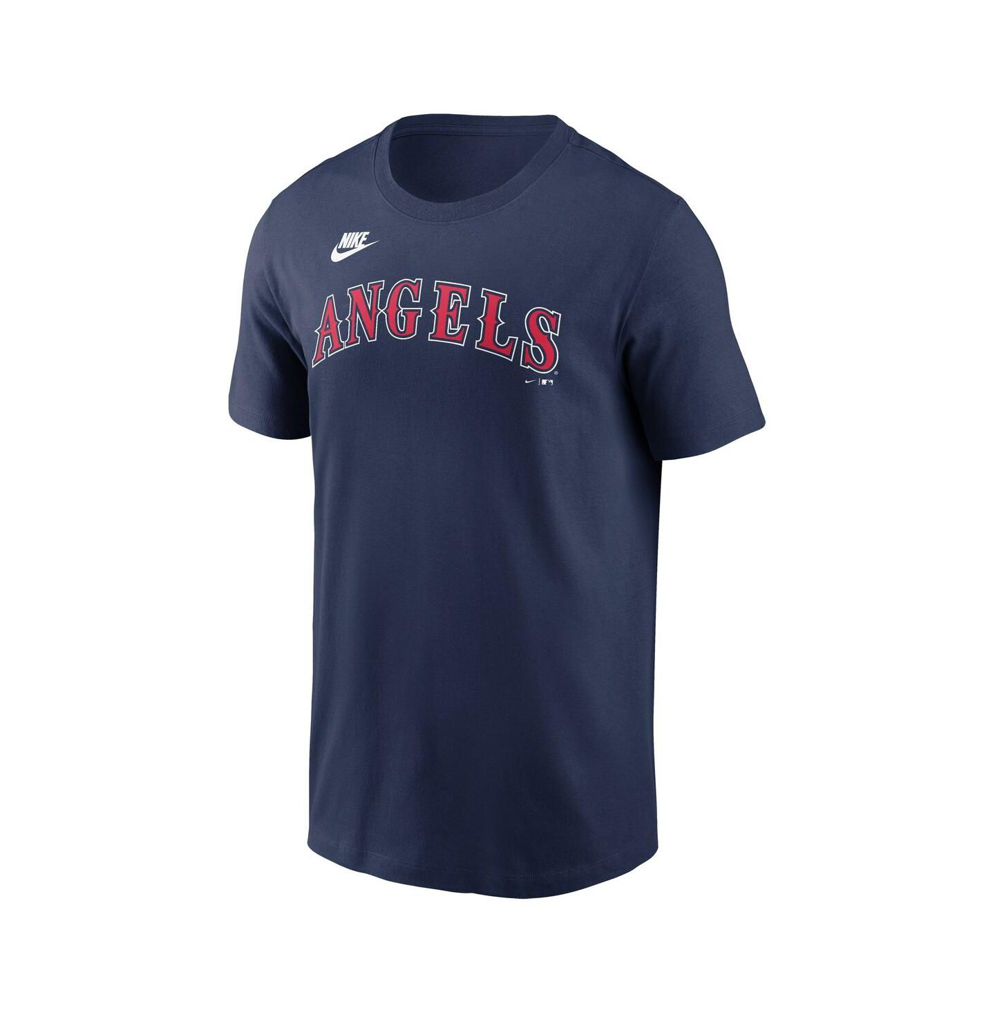 Мужская футболка Nike Navy California Angels Cooperstown Wordmark — фото 2