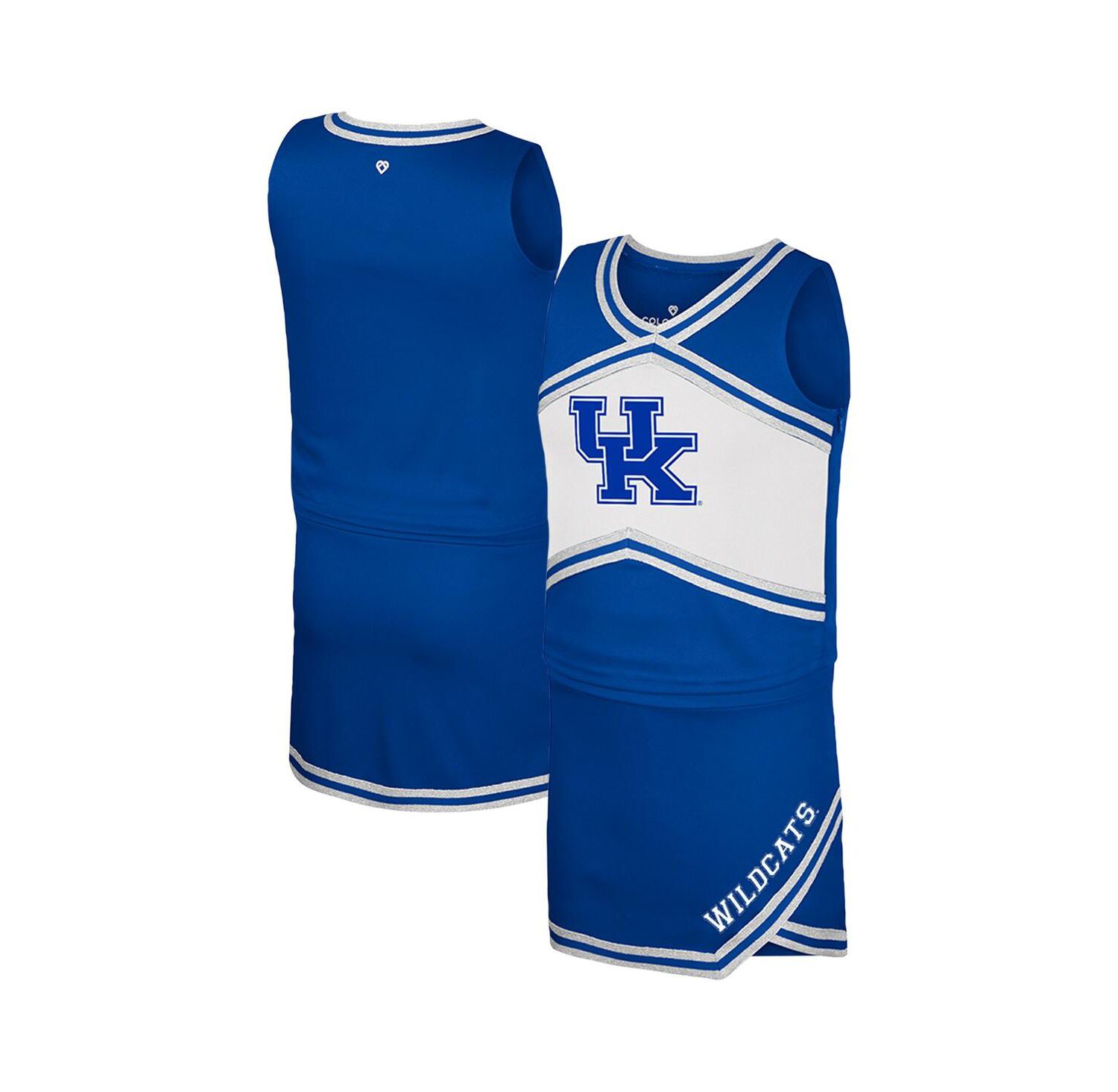 Big Girls Royal Kentucky Wildcats Cheerleader Top and Skirt Set