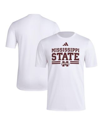 adidas - Men's White Mississippi State Bulldogs Strategy Pre-Game T-Shirt