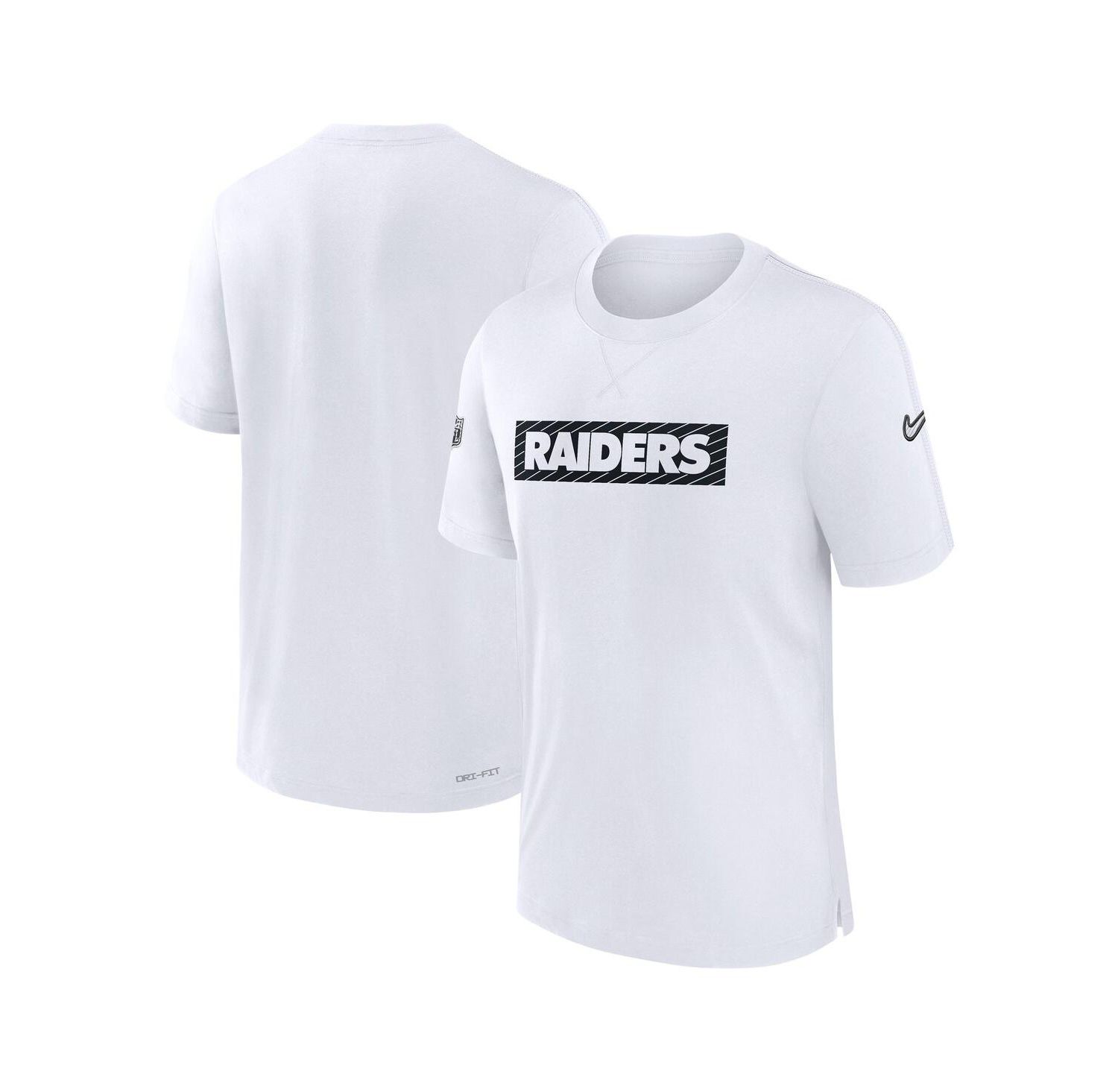 Men's White Las Vegas Raiders Sideline Player Performance T-Shirt