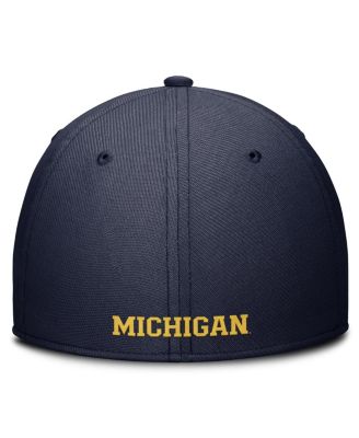 Men's Navy Michigan Wolverines Rise Performance Flex Hat
