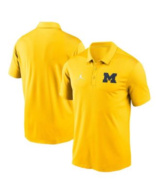 Jordan - Men's Nike Maize Michigan Wolverines Franchise Polo