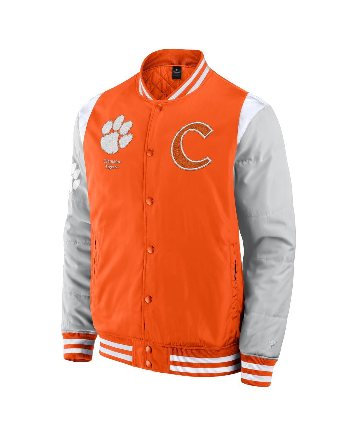 Fanatics Men's Orange Clemson Tigers Elements Elite Full-snap Jacket In Orange