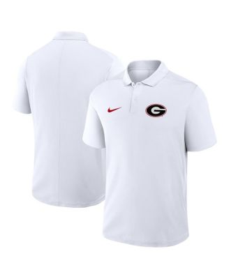 Nike - Men's White Georgia Bulldogs Primetime Victory Primary Logo Performance Polo