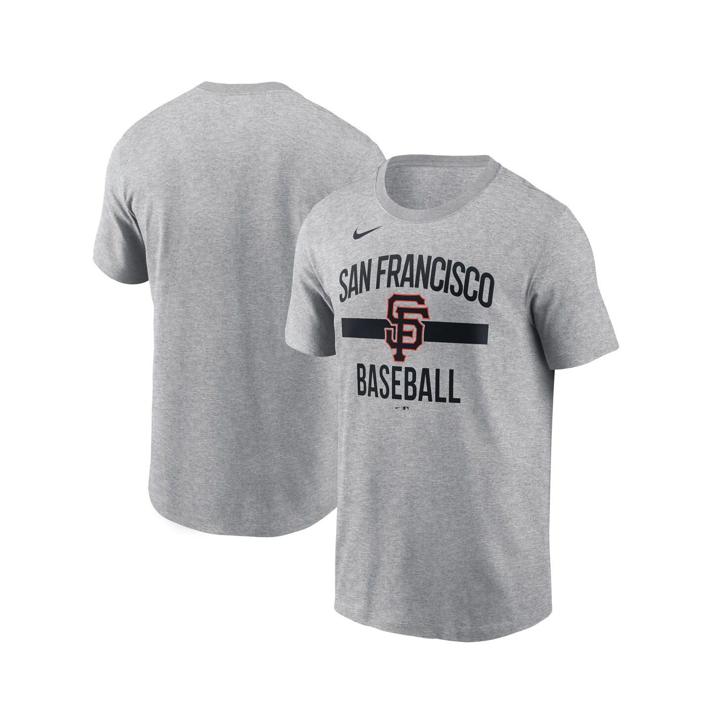 Мужская футболка Nike Heather Gray San Francisco Giants Arched — фото 1