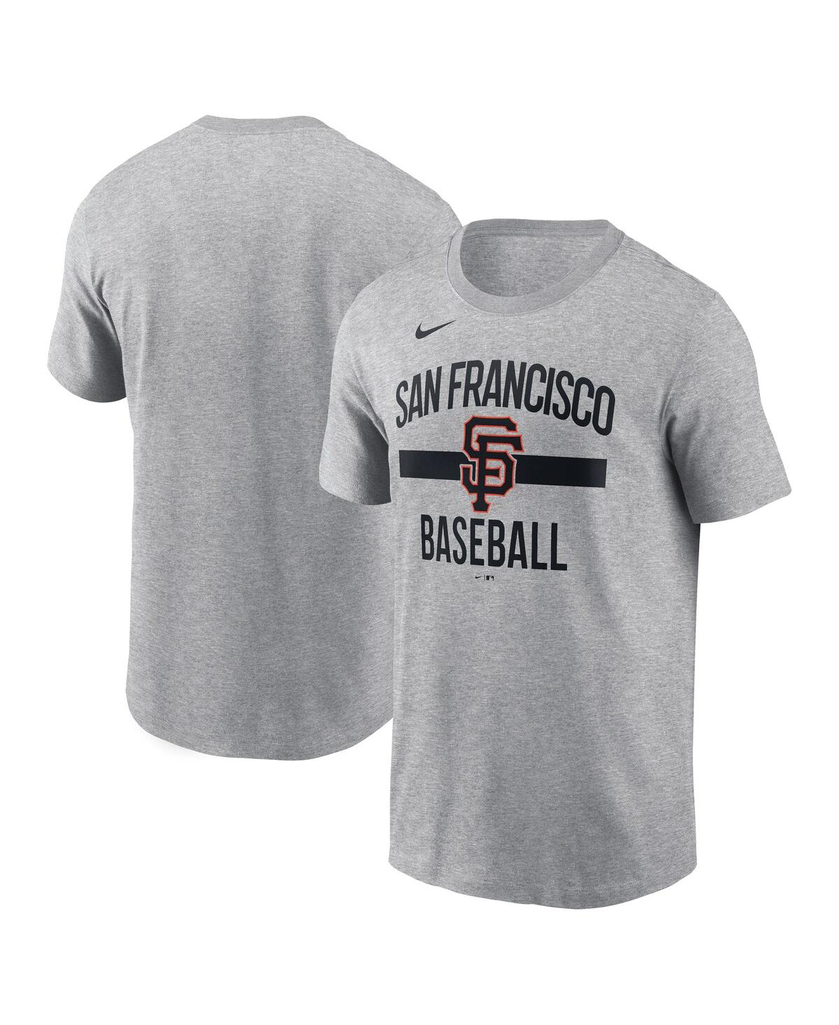 Nike Men's Heather Gray San Francisco Giants Arched T-shirt In Heather Gray