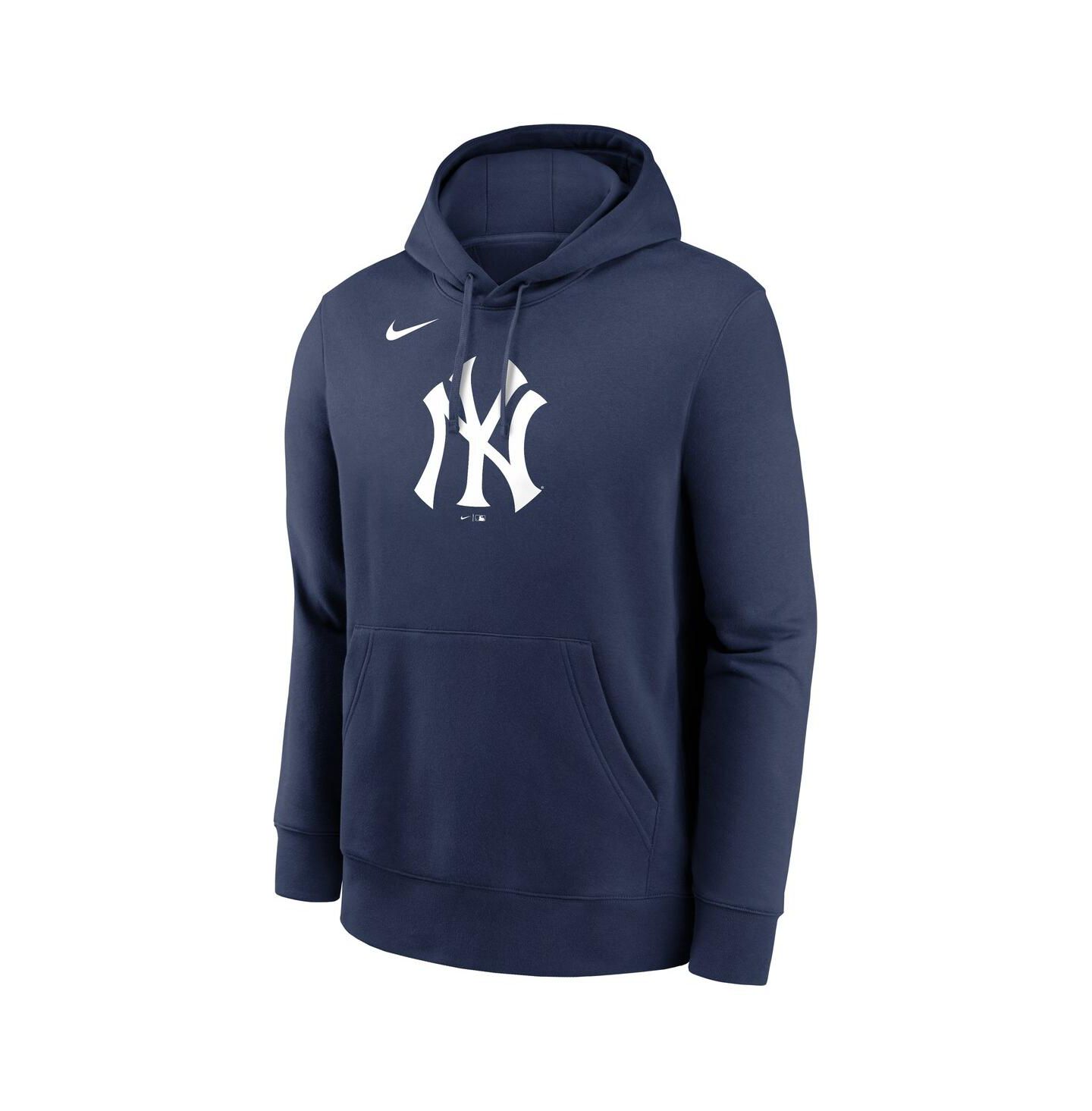 Мужское худи Nike Navy New York Yankees Logo Club Fleece Pullover — фото 2