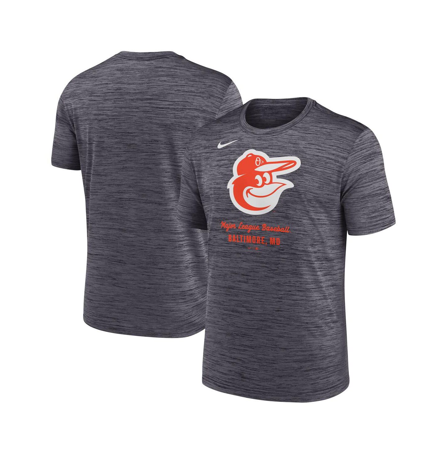 Мужская футболка Nike Gray Baltimore Orioles Velocity Performance — фото 1