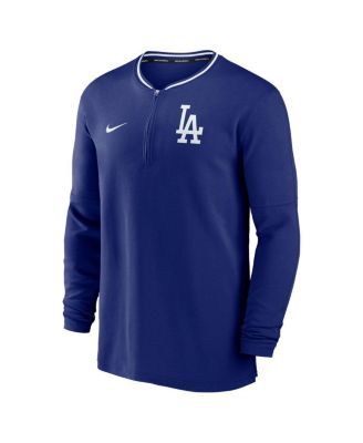 Men's Royal Los Angeles Dodgers Authentic Collection Performance Half-Zip Top