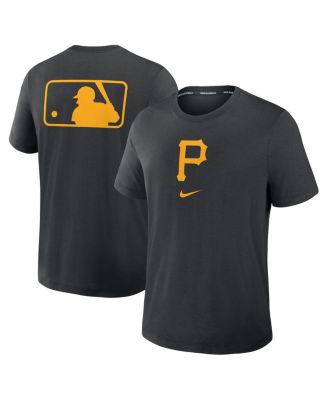 Men's Black Pittsburgh Pirates Authentic Collection Early Work Tri-Blend Performance T-Shirt