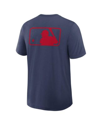 Men's Navy Atlanta Braves Authentic Collection Early Work Tri-Blend Performance T-Shirt