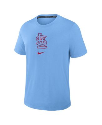 Men's Light Blue St. Louis Cardinals Authentic Collection Early Work Tri-Blend Performance T-Shirt