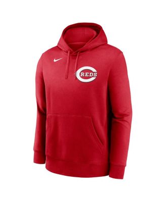 Men's Elly De La Cruz Red Cincinnati Reds Player Name Number Club Pullover Hoodie