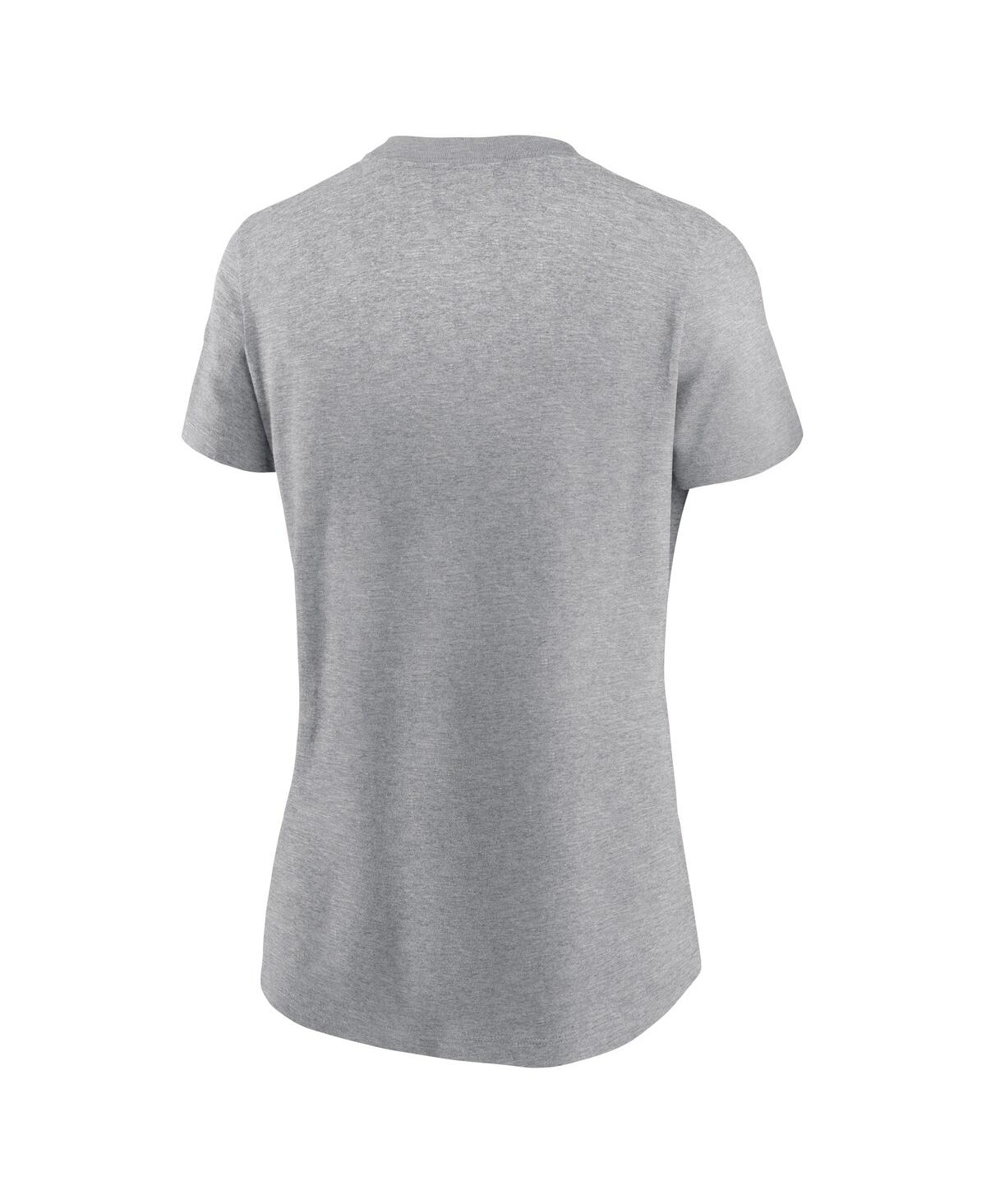 Nike Women's Heather Gray Ohio State Buckeyes The T-shirt In Heather Gray