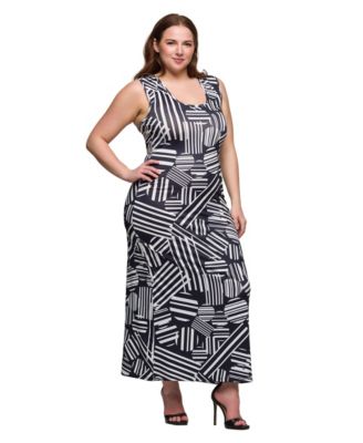 Plus Size Razorback Tank Casual Maxi Dress