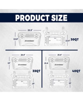 35 Quart Rotomolded Cooler, Built to Stand up to The Rigors of The Journey