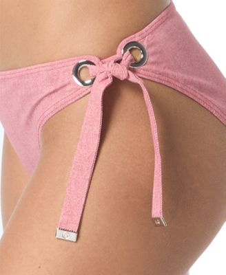 Women's High-Leg Side-Tie Bikini Bottoms