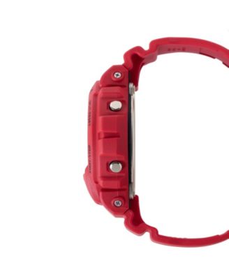 Men's Japanese Quartz Red Resin Watch, 50mm
