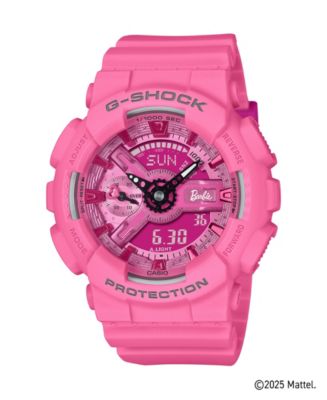 時計 G-SHOCK Barbie G-Shock Women's Japanese Quartz Pink Resin Watch, 45.9mm - Macy's