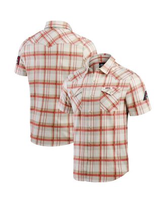 Fanatics - Men's Darius Rucker Collection by Red Arizona Diamondbacks Plaid Full-Snap Shirt