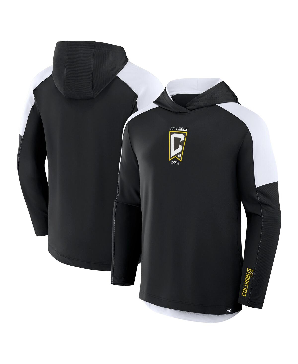 Fanatics Men's Black Columbus Crew Red Card Transitional Pullover Hoodie In Black