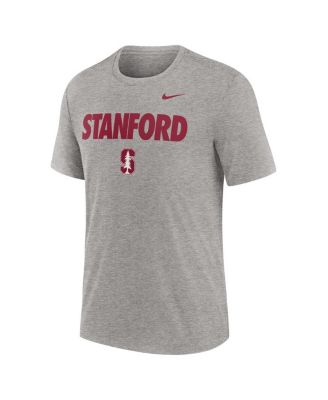 Men's Heather Gray Stanford Cardinal Campus Local Tri-Blend T-Shirt