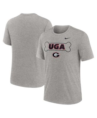 Nike - Men's Heather Gray Georgia Bulldogs Campus Local Tri-Blend T-Shirt