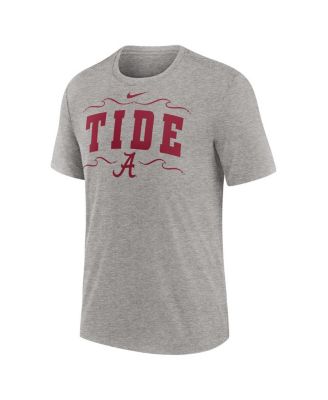 Men's Heather Gray Alabama Crimson Tide Campus Local Tri-Blend T-Shirt