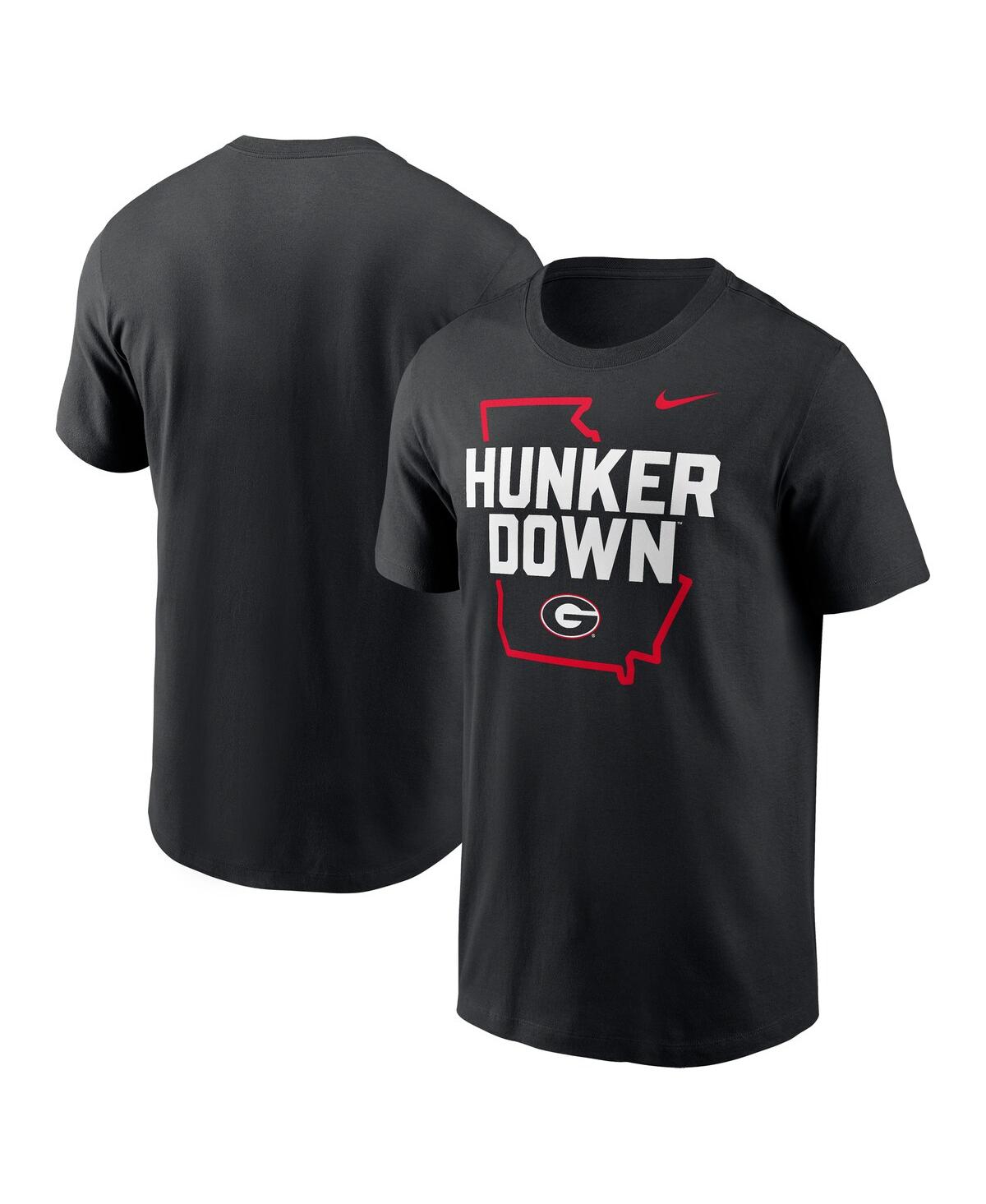 Nike Men's Black Georgia Bulldogs Campus Local T-Shirt - Black