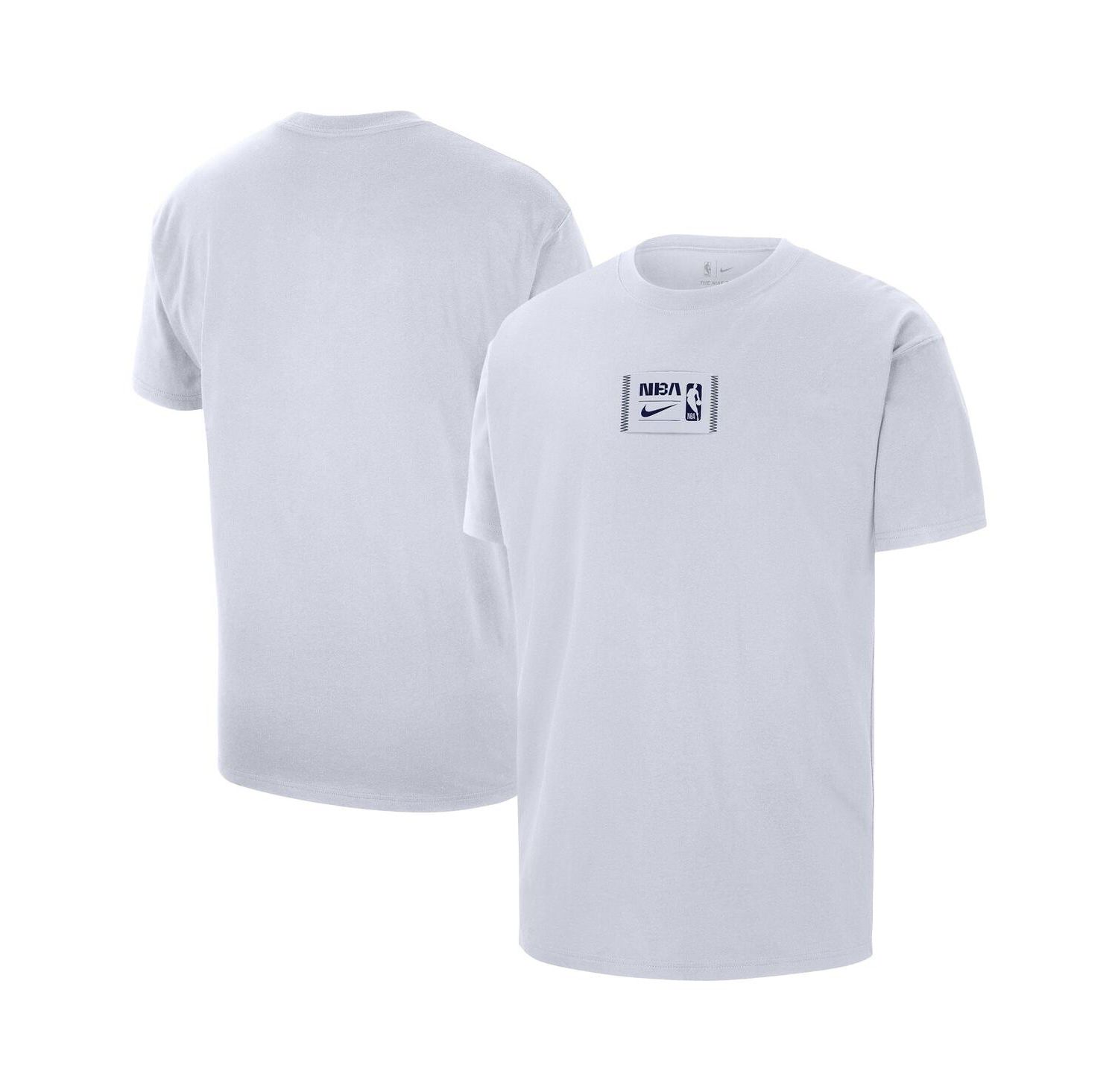 Men's White NBA All World Hoops Max90 Oversized T-Shirt