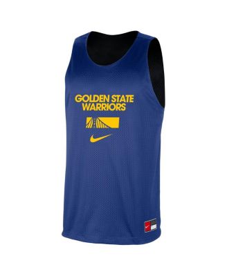 Men's Royal/Black Golden State Warriors&nbsp;Courtside Reversible Mesh Practice Jersey