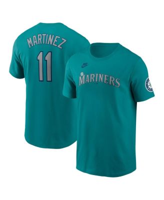 Nike - Men's Edgar Martinez Aqua Seattle Mariners Cooperstown Collection Name Number T-Shirt