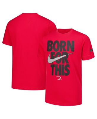 Nike 3BRAND by Russell Wilson - Big Boys and Girls Red Born For This T-Shirt