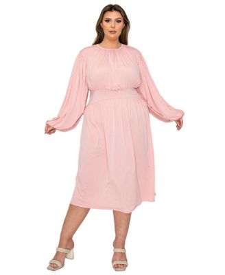Pink Plus Size Dresses by Occasion | Macy's