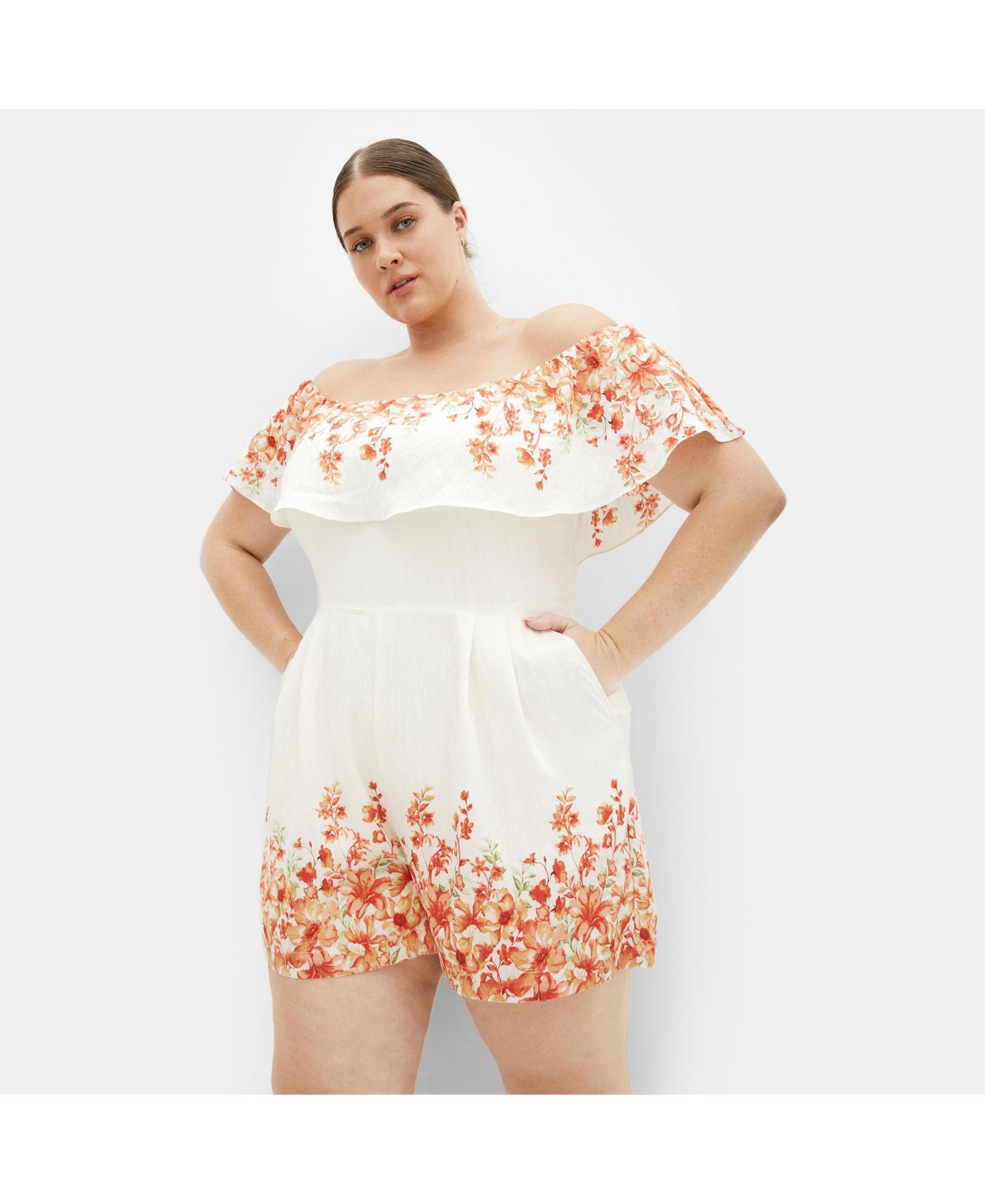 Women's Poppy Print Playsuit