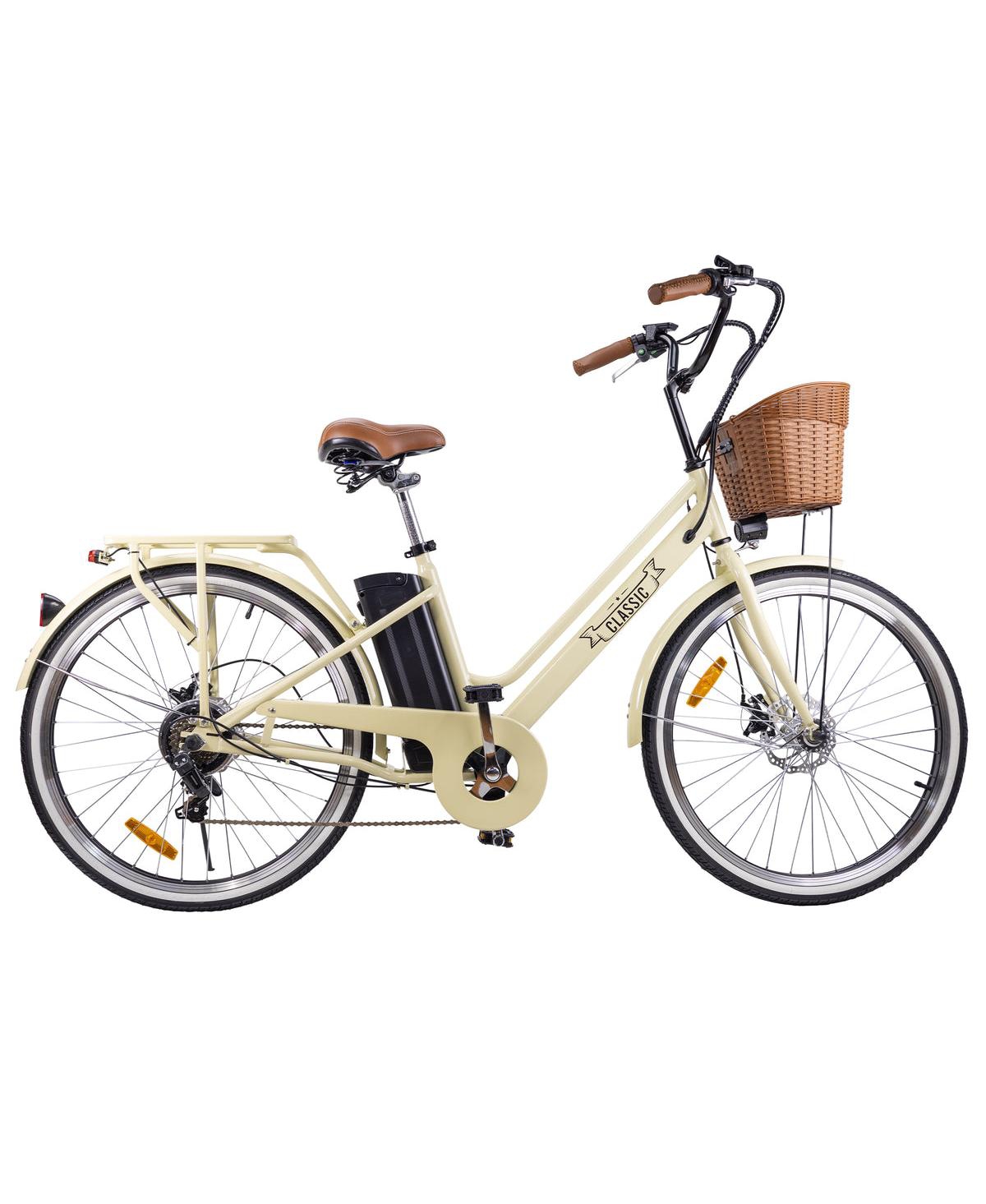City Electric Bicycle Classic 26 Inch Pre Sale Stylish Design Efficient Performance Perfect for City and Leisure Riding - Beige