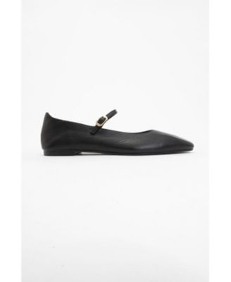 Lara Leather Mary Jane Flats