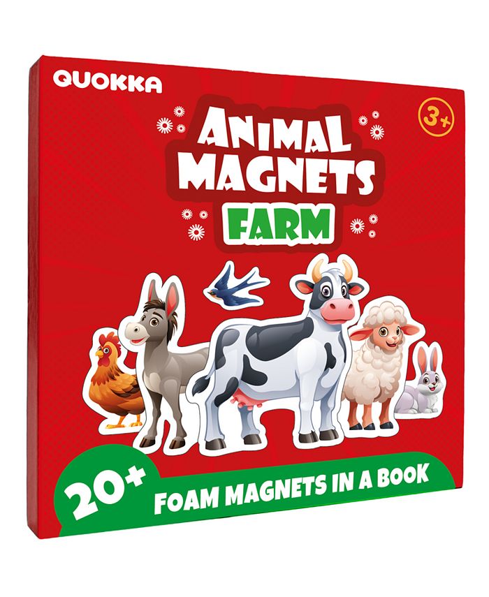 QUOKKA Travel Magnetic Puzzles – 20 Pcs Fun Travel Game Toy for Kids Ages 3-5 - Multi - 20