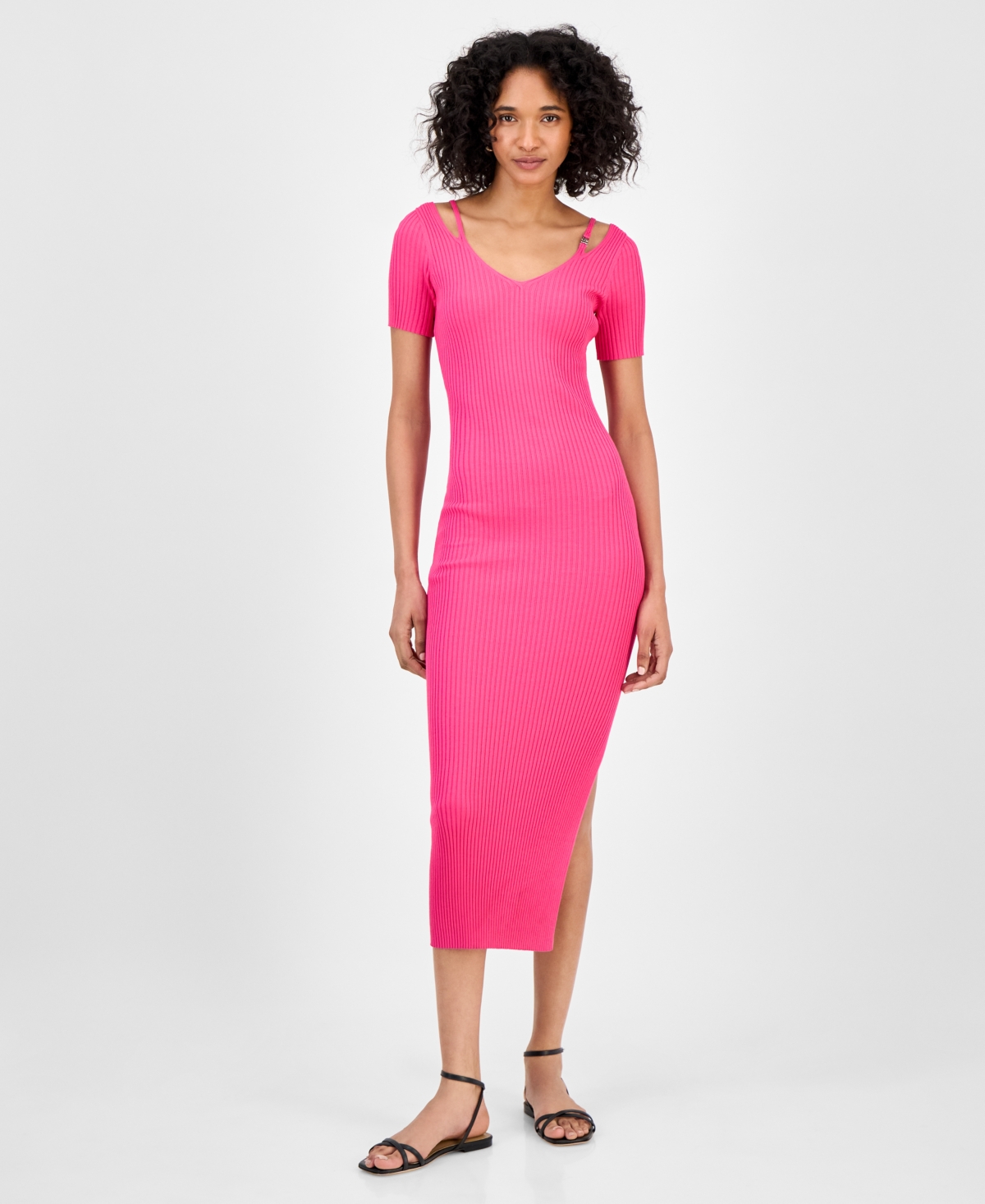 Hugo Women's Ribbed Knit Bodycon Dress