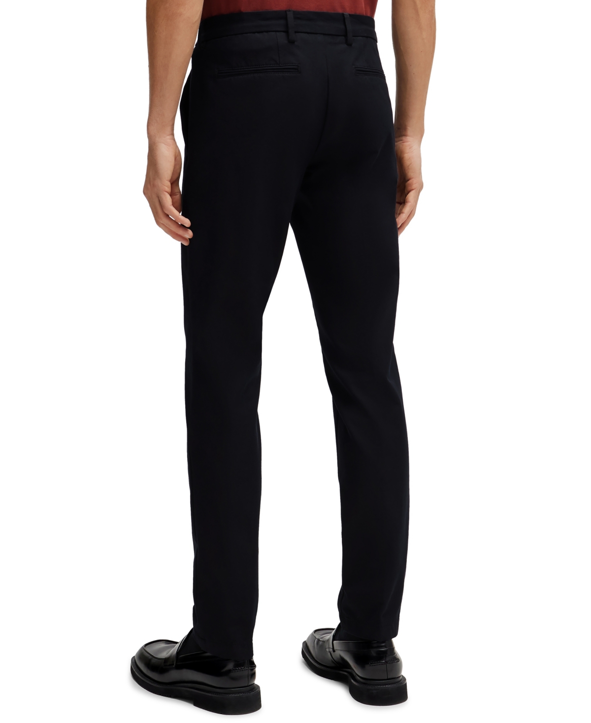 Hugo Boss Boss By  Men's Stretch Slim-fit Trousers In Black