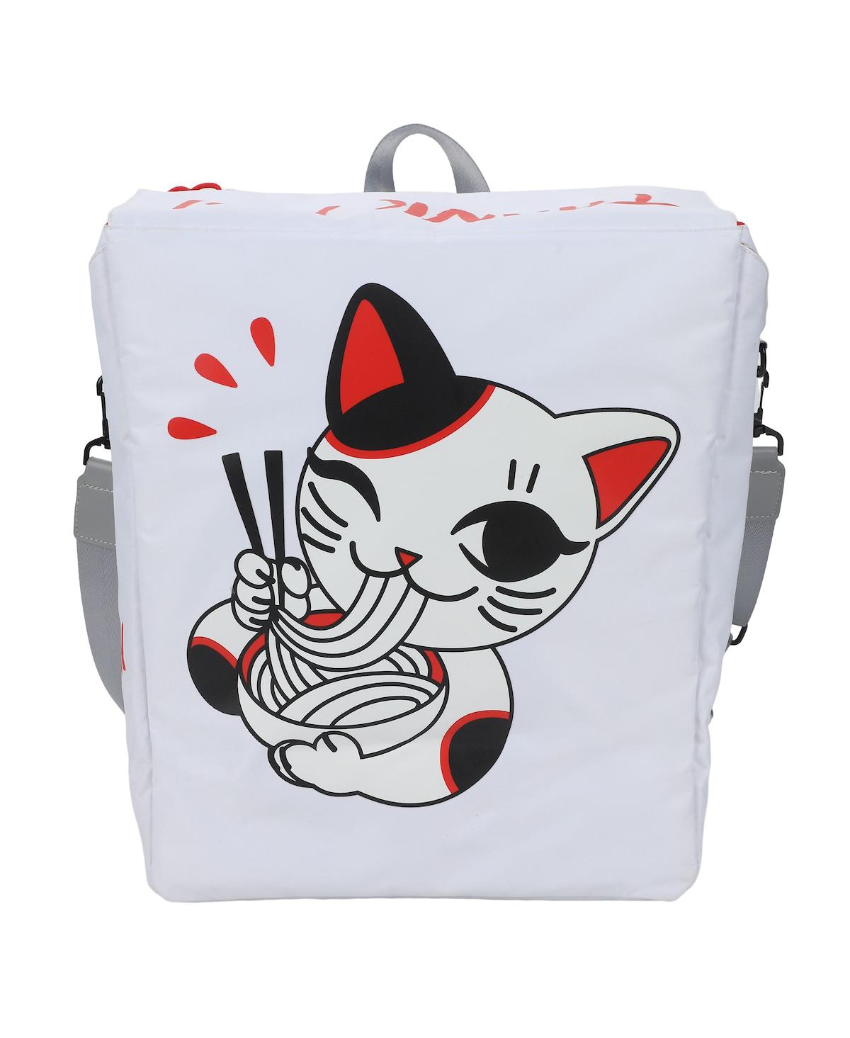 Takeout Noodle Box 15&#x22; Backpack with Interior Laptop Pocket - White