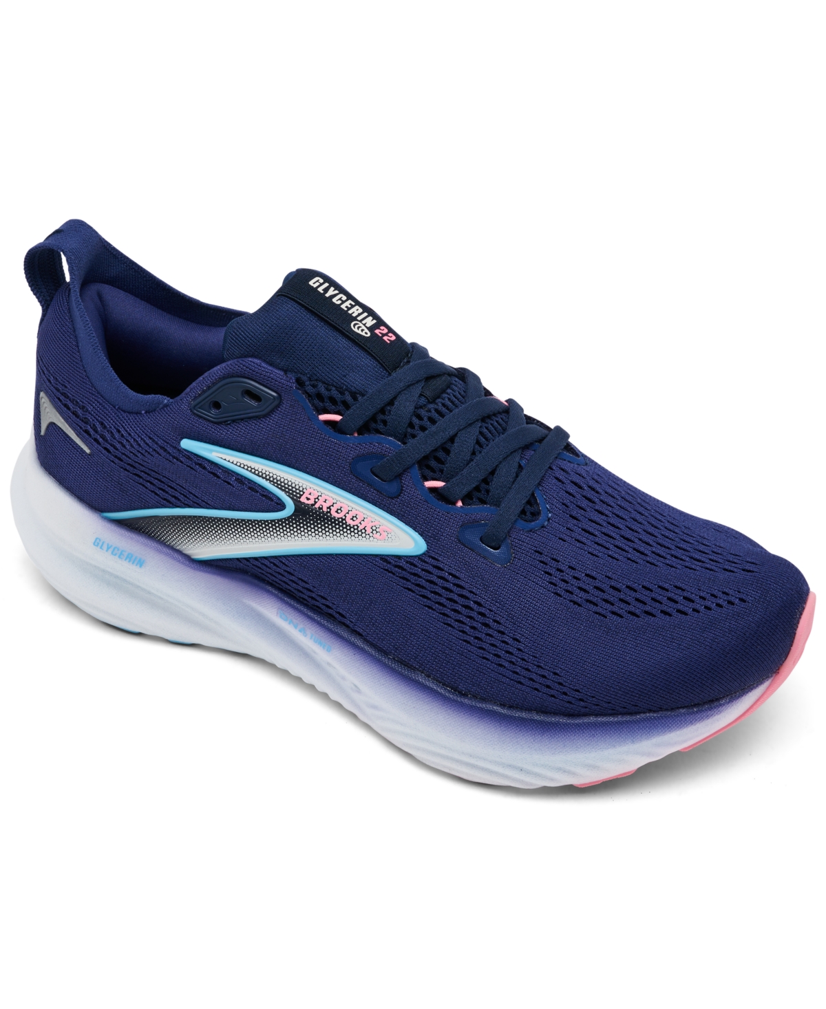 Women's Glycerin 22 Running Sneakers from Finish Line - Peacoat