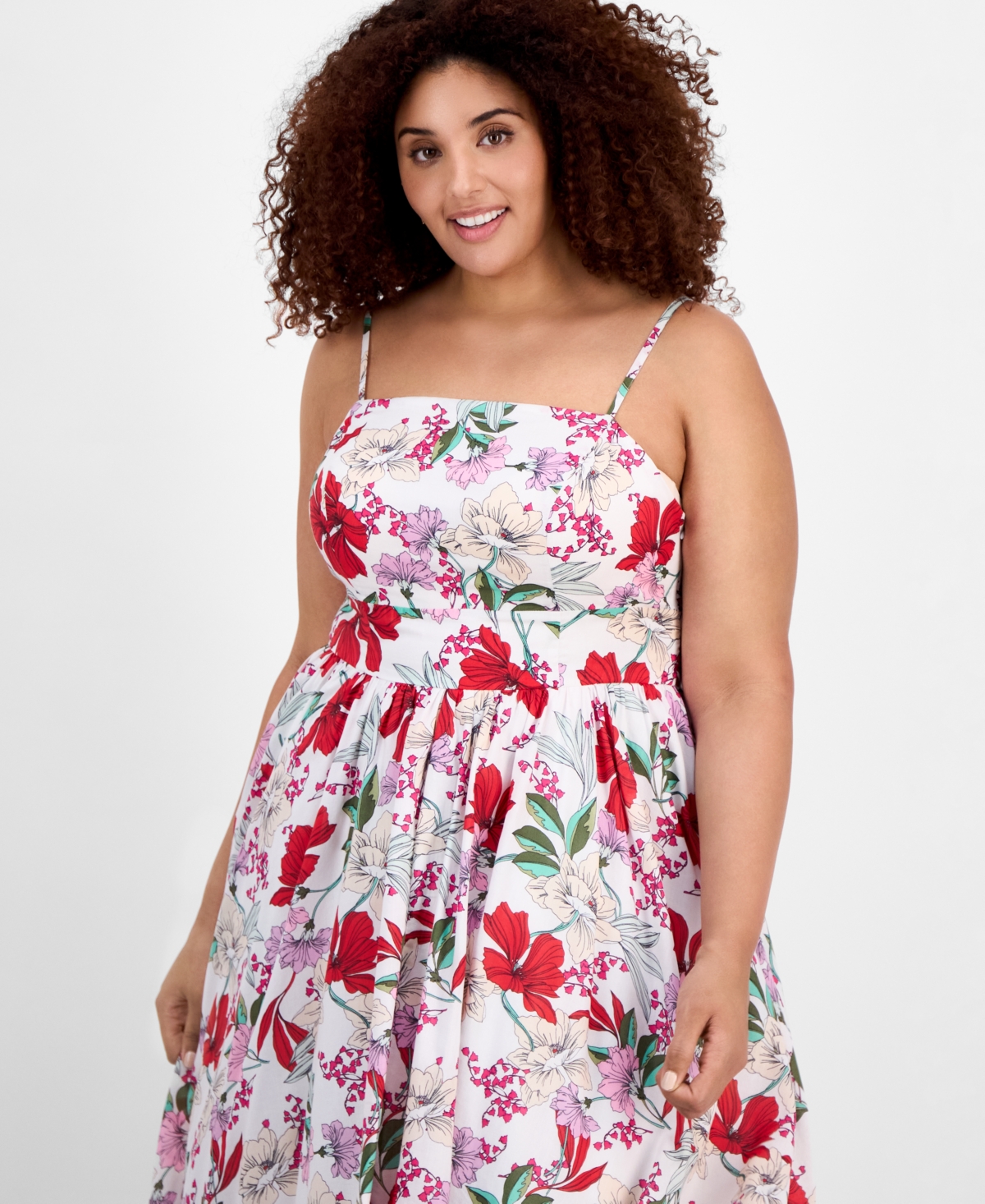On 34th Plus Size Delicate Garden Maxi Dress, Exclusively At Macy's
