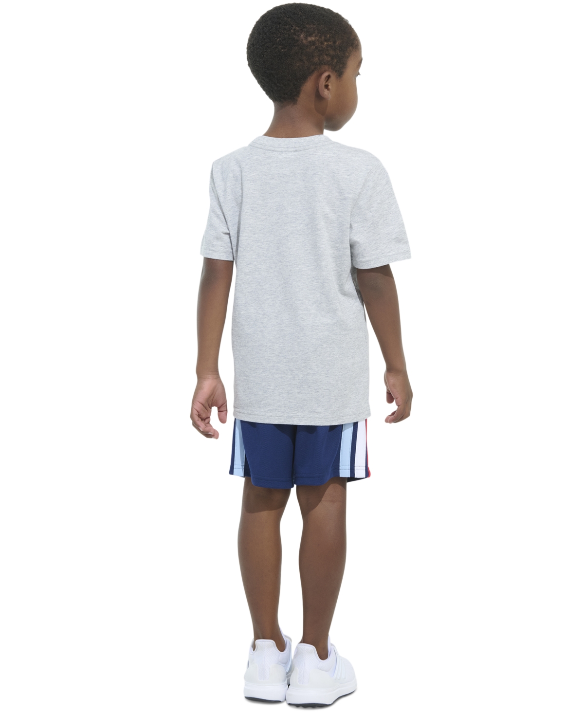 Adidas Originals Toddler & Little Boys Graphic T-shirt & Stripe Shorts, 2 Piece Set