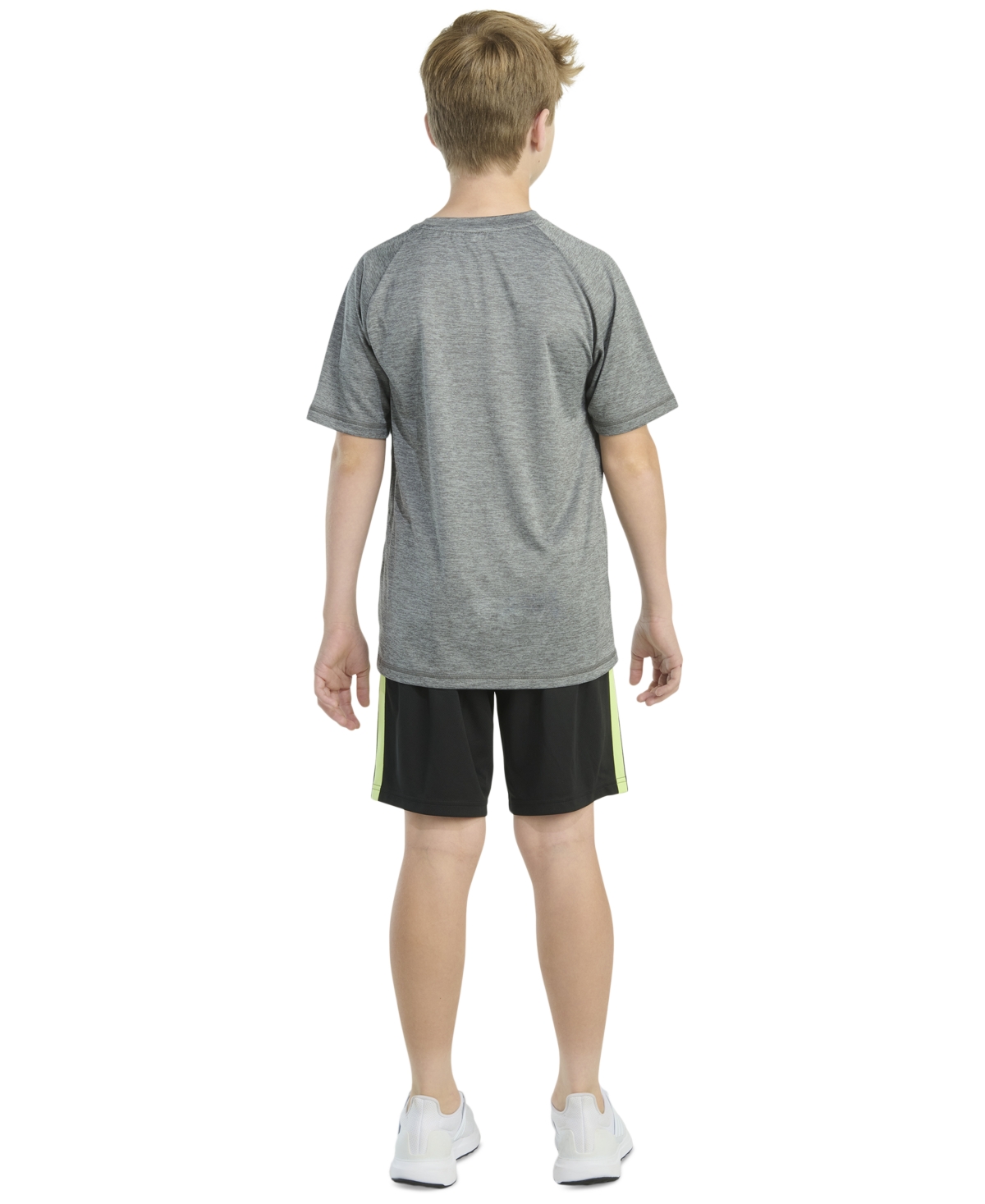 Adidas Originals Big Boys Raglan-sleeve Graphic T-shirt & 3-stripe Shorts, 2 Piece Set