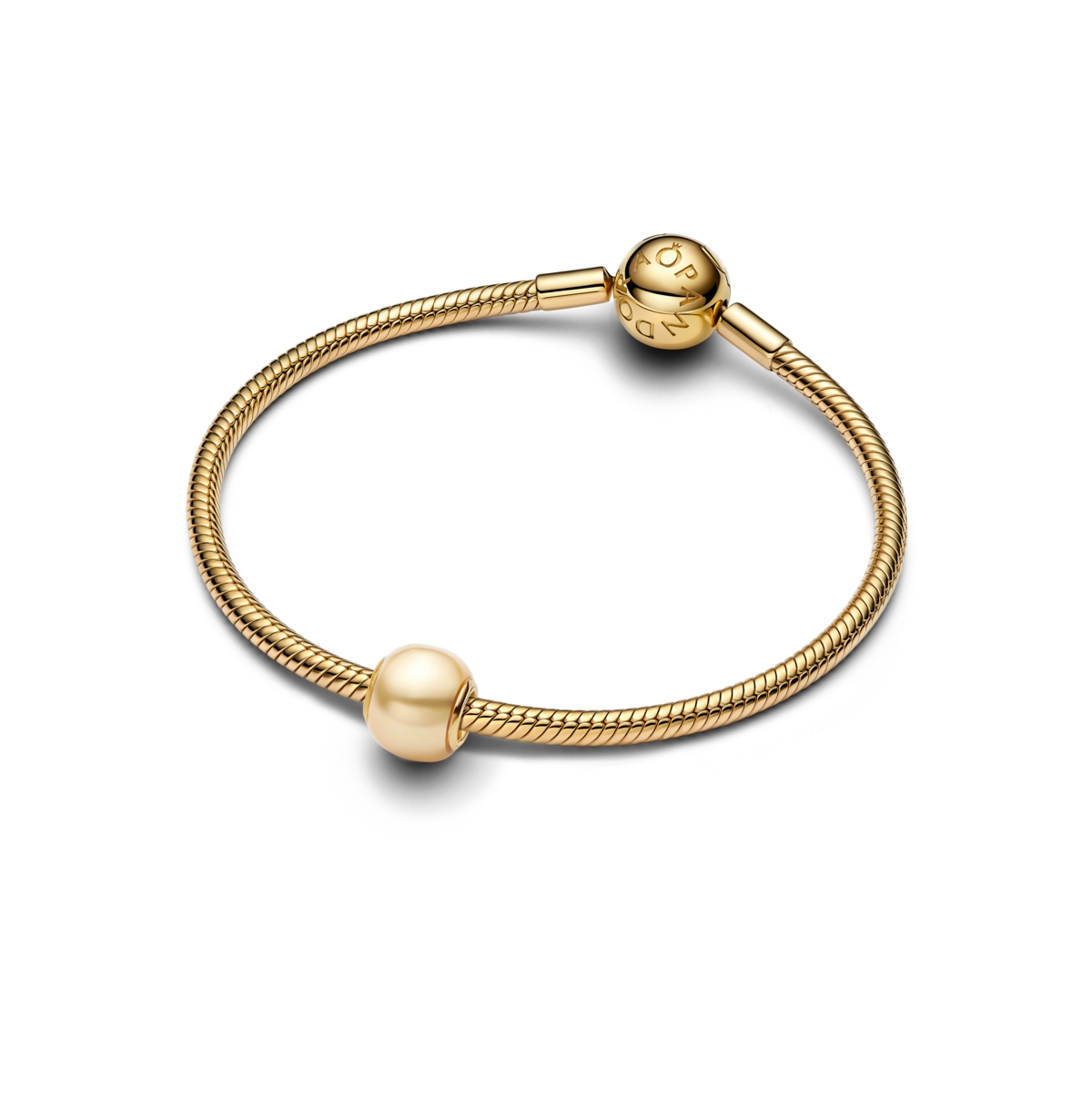 Pandora 14k Gold-plated Round Yellow Lacquered Charms