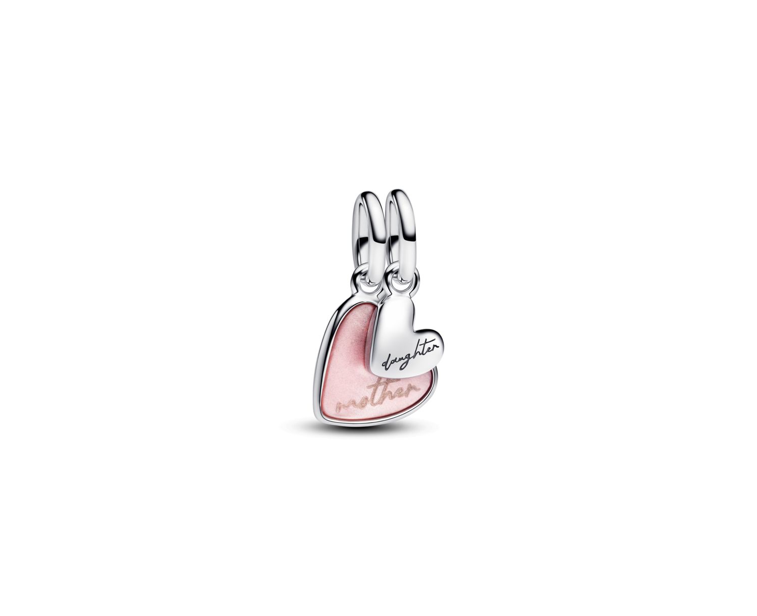 Splitable Mother Daughter Dangle Sterling Silver Charms