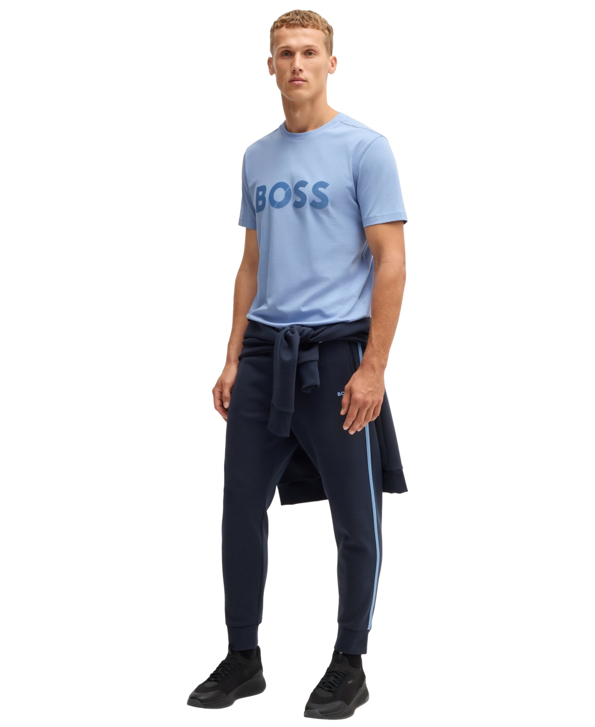 Boss by Hugo Men's Large Logo Regular-Fit T-Shirt
